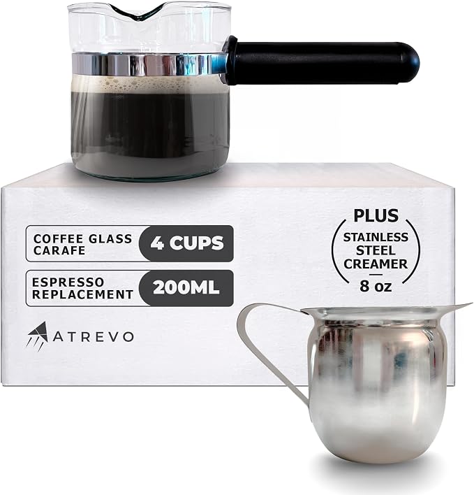 Espresso Carafe Glass Replacement by ATREVO