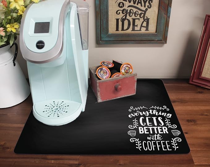 Chalkboard Style Placemat for your Coffee Maker or Espresso Machine - Image 3