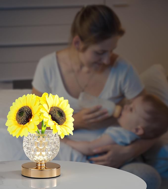 AIHYING Sunflower Lamp, Rechargeable Cordless Touch Lamp - Image 7