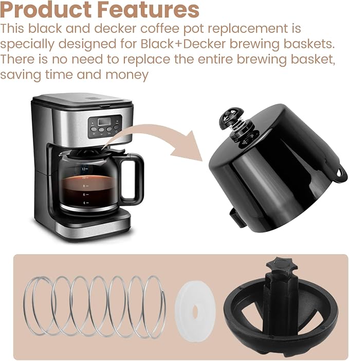 Coffee Replacement Brew Basket Spring Loaded Stopper Kits - Image 4