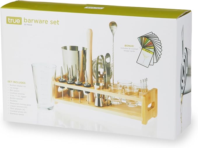 True 20-Piece Cocktail Shaker Bar Set - Image 17