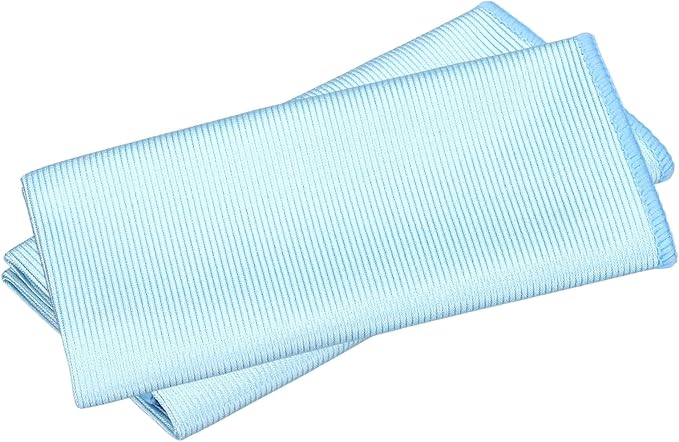 uxcell 2Pcs Glass Polishing Cloth, 11.8x11.8 Microfiber Cleaning Cloths Lint & by uxcell
