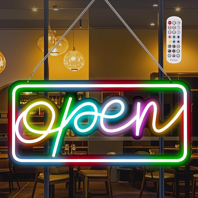 Led Open Signs for Business, Colorful and High Brightness LED And Remote Control by senceng