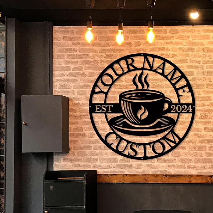 Custom Metal Coffee Bar Signs - Image 5