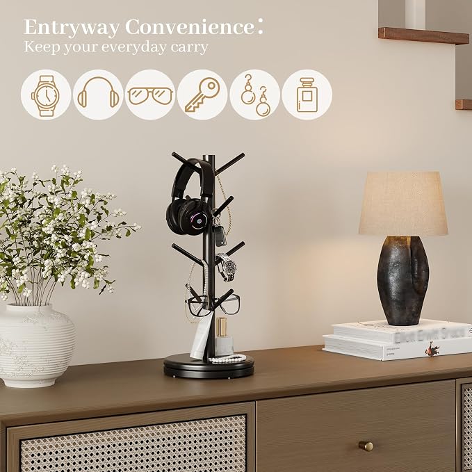 Mug Holder Tree, 360° Rotating Coffee Cup Rack - Image 8