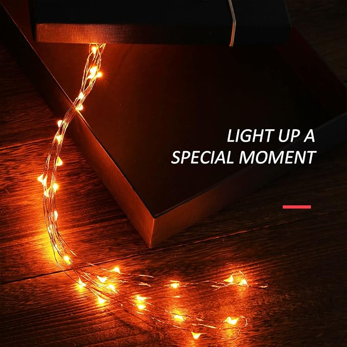 Ariceleo Mini Halloween Fairy Lights Battery Operate, 1 Pack Copper Wire Night - Image 5