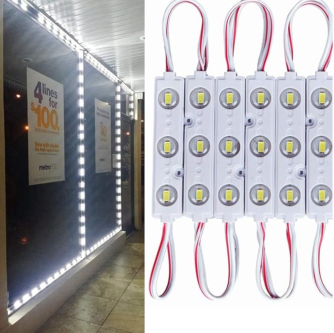 9.8 FT 5730 3 Led Module Light White Waterproof by Unknown