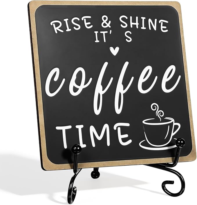 Wooden Coffee Signs, Coffee Bar Sign by Unknown