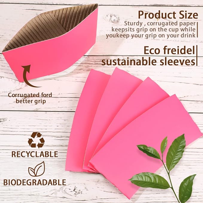 Sabary 50 Pcs Coffee Cup Sleeves - Image 3