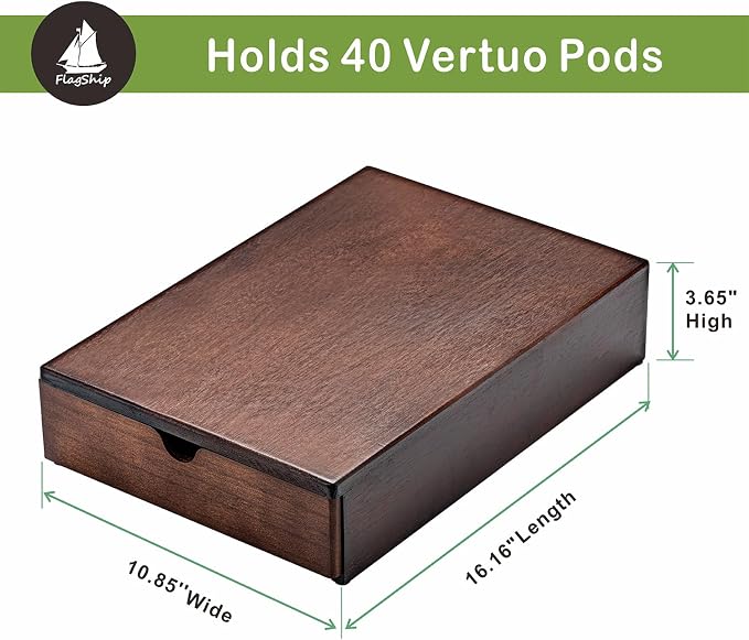 FlagShip Vertuo Pod holder for Nespresso Pod Drawer Coffee Pod Organizer Modern - Image 3
