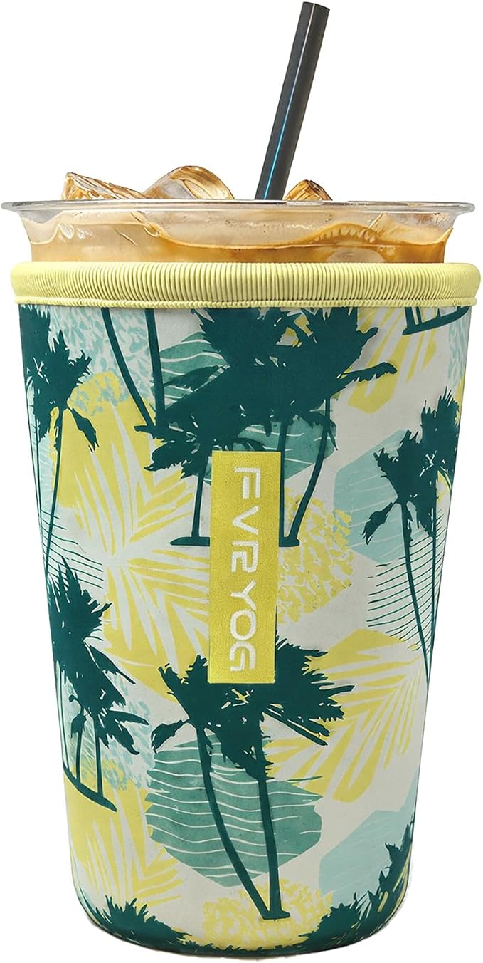 Reusable Insulated Neoprene Iced Coffee Sleeves by Fvryog