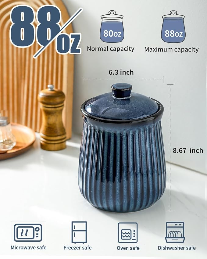 Hasense Storage Containers for Kitchen Counter, Airtight Food Jar - Image 2