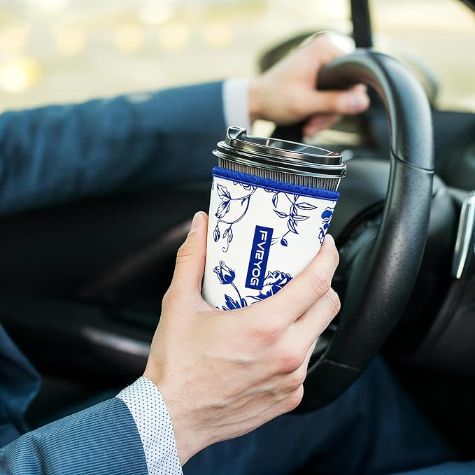 Reusable Insulated Neoprene Iced Coffee Sleeves - Image 2