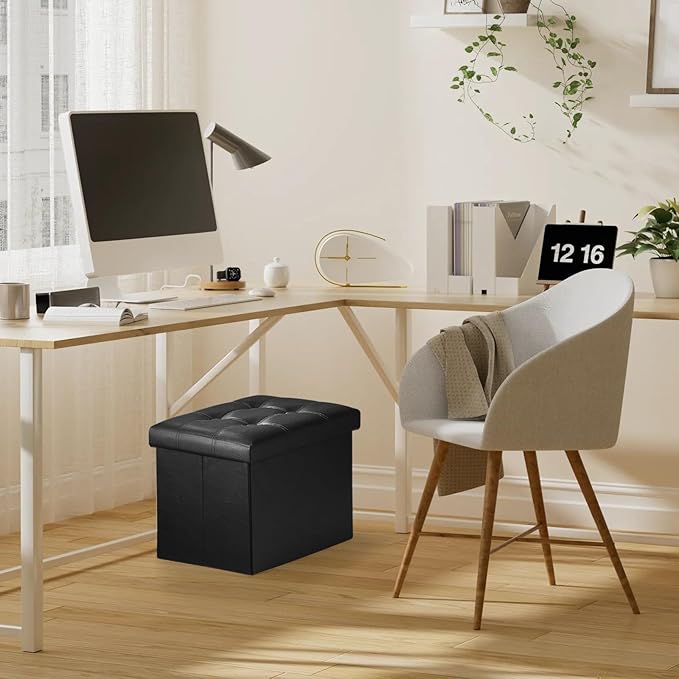Bsketa Storage Ottoman, Folding Foot Stool - Image 7