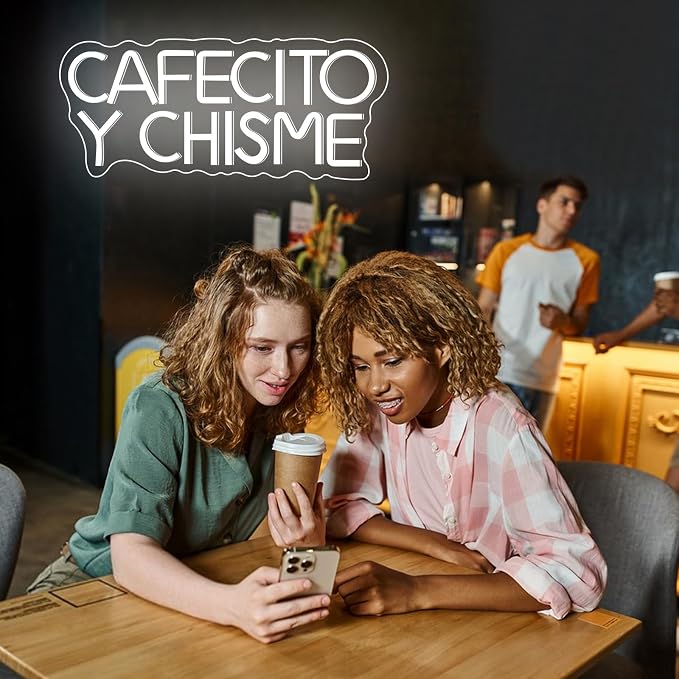 Cafecito Y Chisme Neon Sign Dimmable Cafecito Y Chisme Neon Light Gifts - Image 4