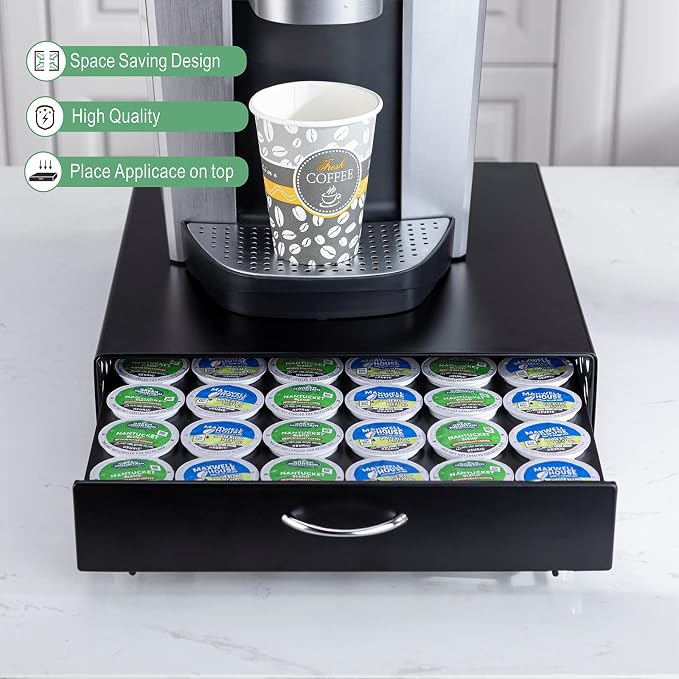 K Cup Pod Holde iron Top Drawer, Coffee Pod Holder Capsule Display Storage - Image 3