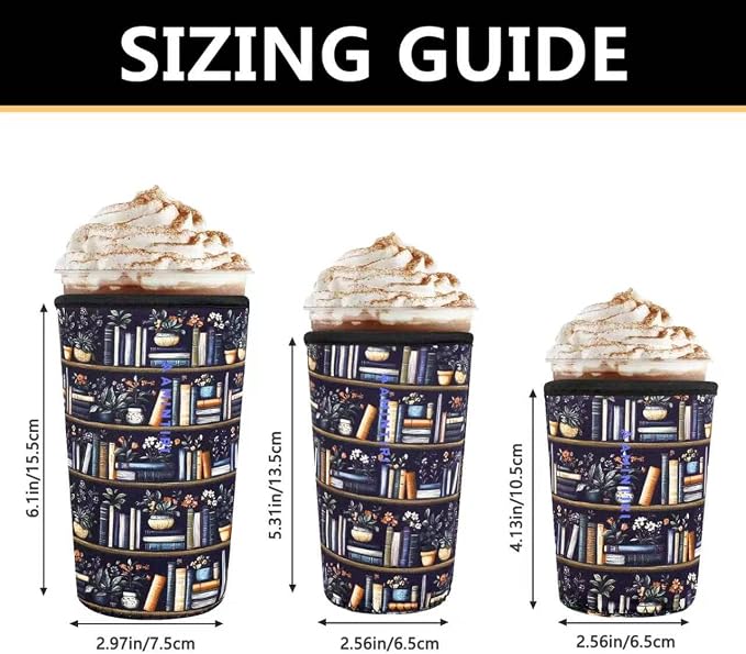3 Pack Reusable Sleeve for Iced Coffee Cup, Coffee Neoprene Sleeve for Iced&Hot - Image 3