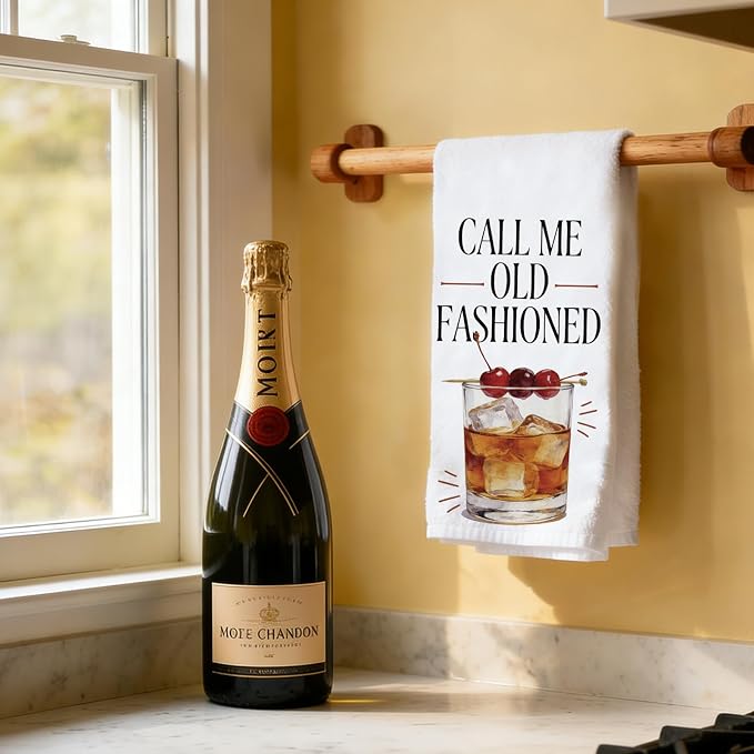 CUTHOLLOW Wine Patterns Decorative Kitchen Towels Set of 4, 15.74"x23.62" Soft - Image 6