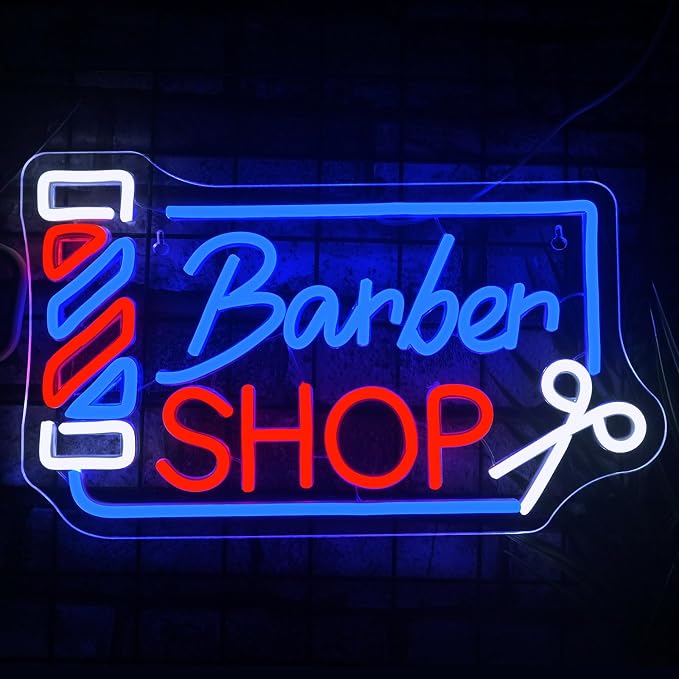 Looklight Barber Shop Neon Sign Barber Pole Led Signs - Image 2