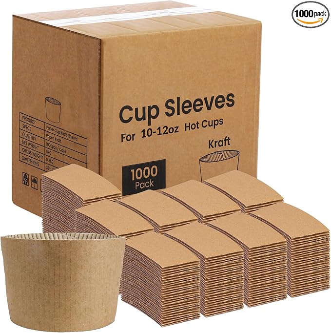 FMP Brands 1000 Pack Coffee Sleeves by FMPBrands