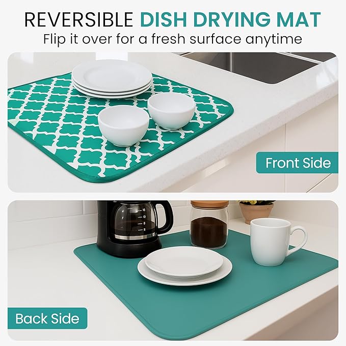 Dish Drying Mat for Kitchen Counter - Image 3