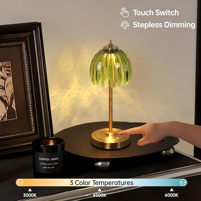 Shenmoyl Set of 2 Tulip Table Lamp - Image 3