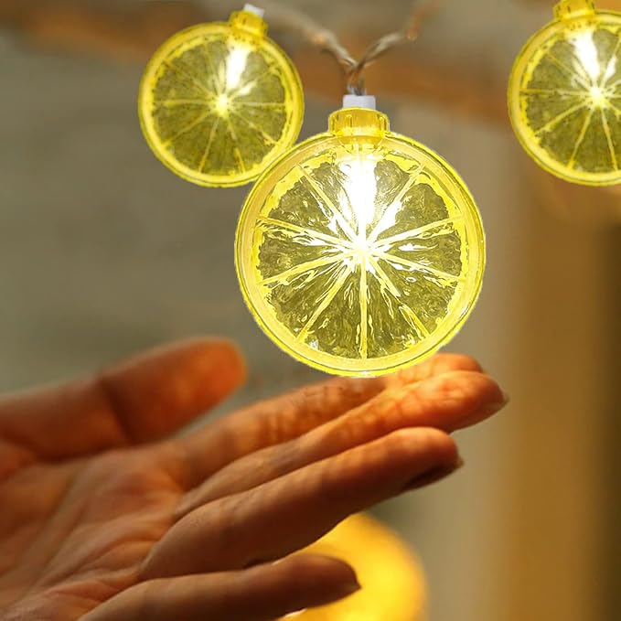 Lemon String Lights, 8.5Ft Summer Patio String Lights - Image 9