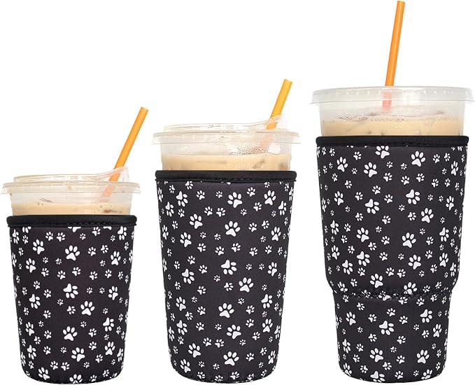 3 Pack Reusable Iced Coffee Sleeves by Xumbtvs
