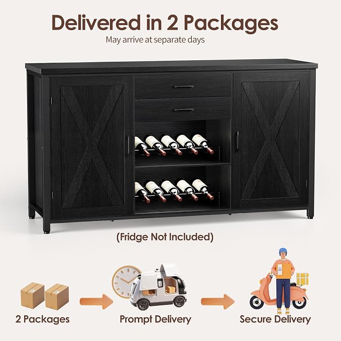 Leteuke Large Coffee Bar Cabinet - Image 8