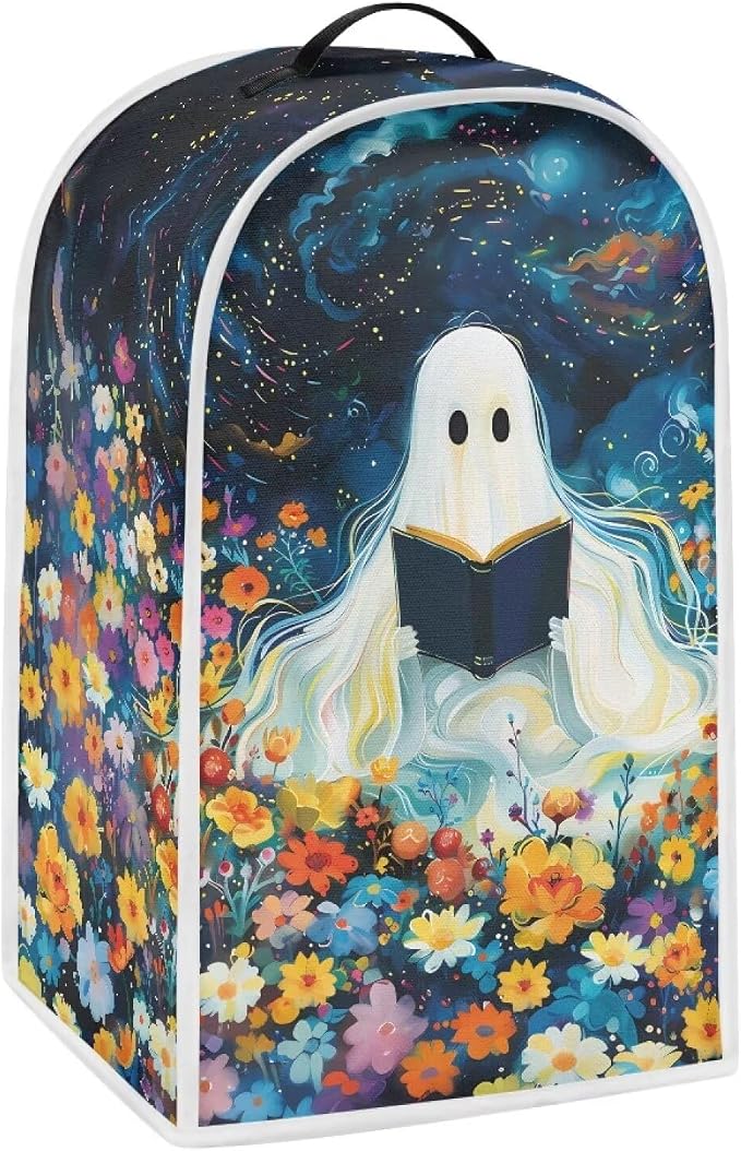 Floral Ghost Book Blender Dust Cover, Anti Fingerprint Polyester Stand Mixer or by Unknown