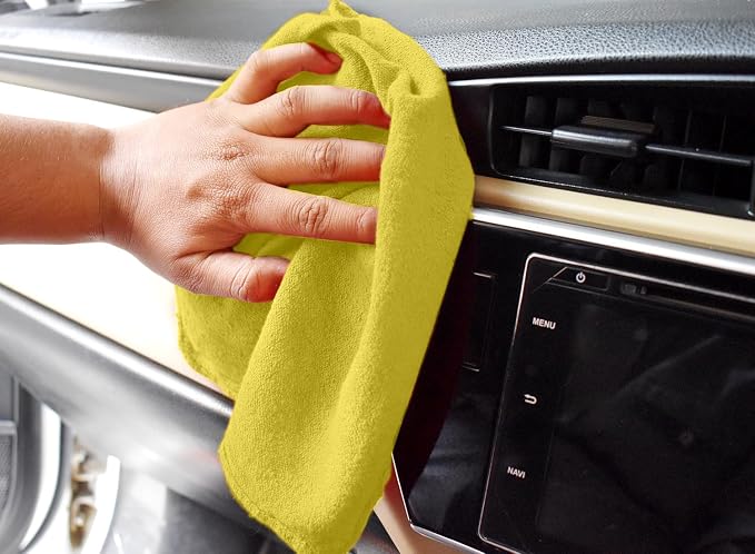 DAN RIVER Shop Towels, 50 Pack Commercial Use Yellow Terry Cloth Rags - Image 6