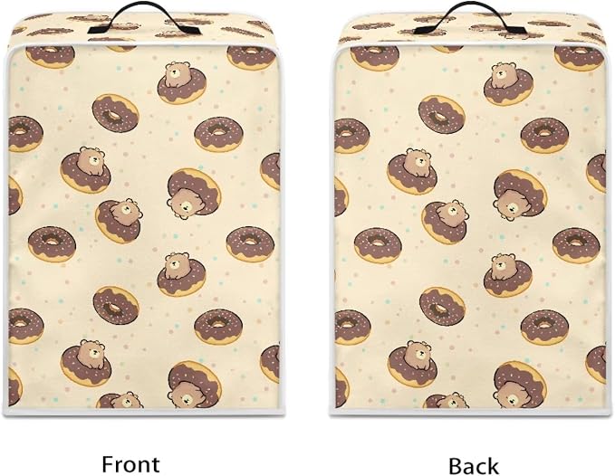 Bear Donut Coffee Machine Cover Dust Coffee Maker Cover Kitchen Appliance - Image 2