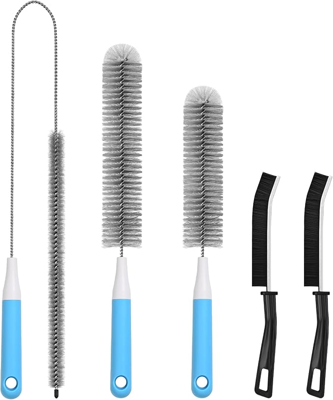 Dryer Vent Cleaner Kit 5 Pcs, Refrigerator Coil Cleaning Brush, Sewer Set Brush by Unknown