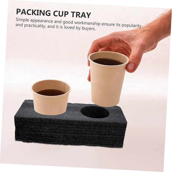 2pcs Outdoor Cup Trays Portable Beverage Packing Holders Safe Takeout Cup - Image 7