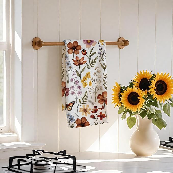 CUTHOLLOW Ship's Wheel Decorative Kitchen Towels Set of 4, 25.98"x17.72" Soft & - Image 7