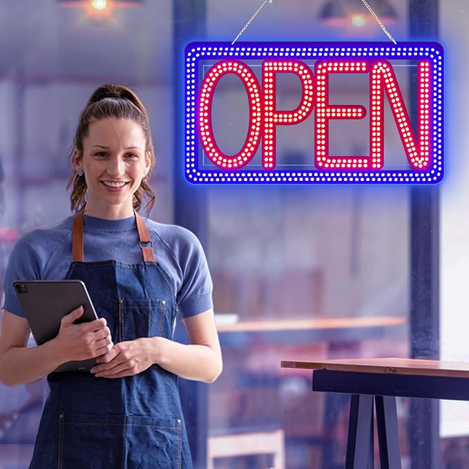 16.5"x9" Horizontal LED Open Sign - Image 7