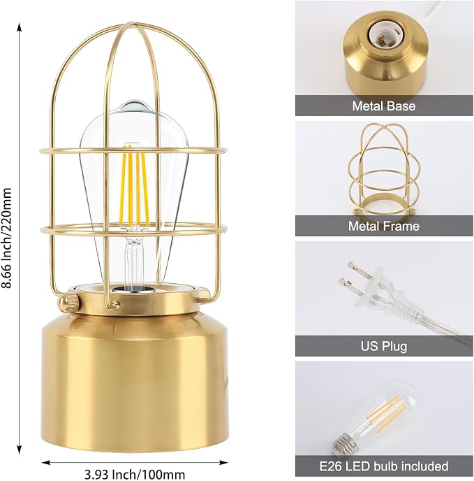 Haian Support Small Touch Gold Table Lamp - Image 2