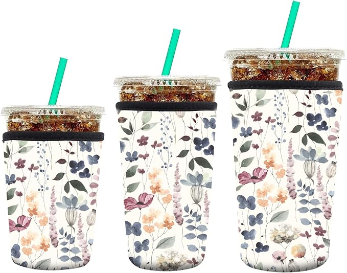 3 Pack Reusable Neoprene Insulator Sleeve by Unknown