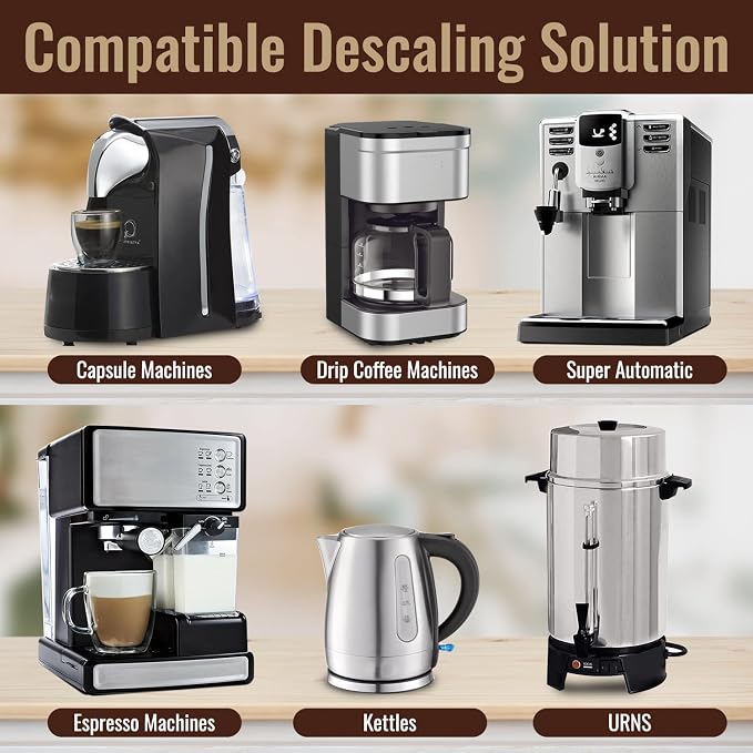 Universal Descaling Solution for Keurig Breville Nespresso & Delonghi | Coffee - Image 7