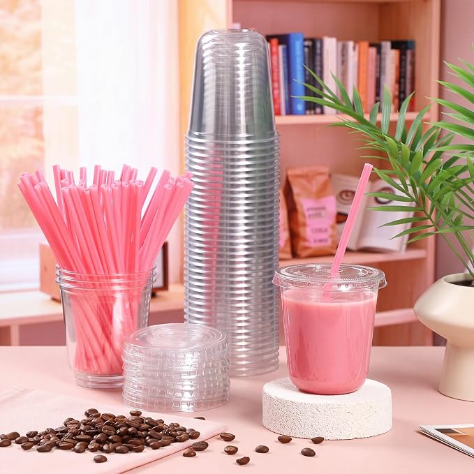 Ziliny 50 Sets Clear Plastic Cups - Image 3