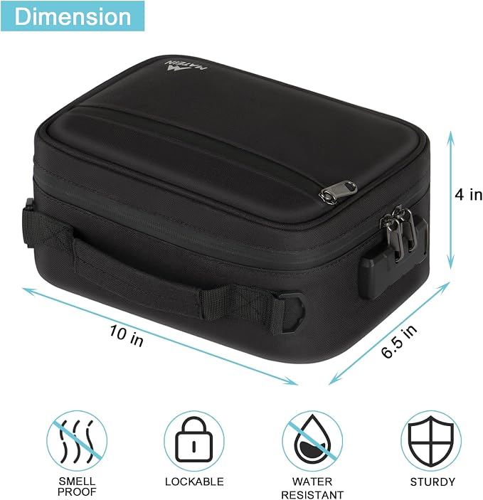 MATEIN Smell Proof Bag, Odor Proof Bags Stash Box Container - Image 3