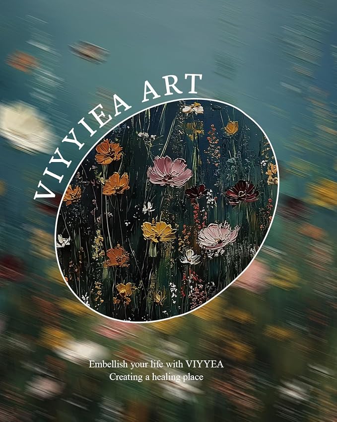 VIYYIEA Gold Framed Art Prints, Wildflower Floral Vintage Art Painting - Image 7