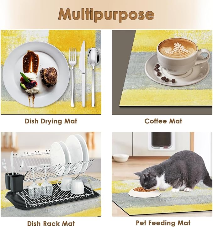 Arttown Coffee Mat for Countertops, Fit Under Coffee Maker Espresso Machine - Image 6