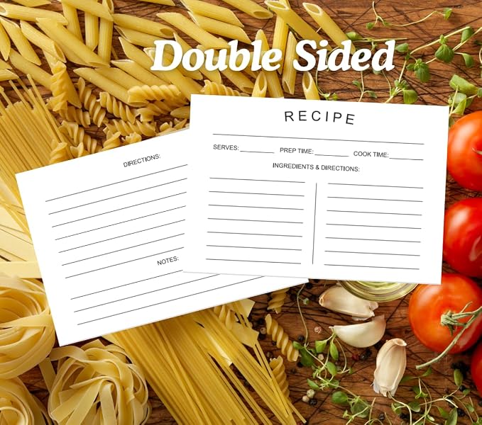 75 Recipe Cards 4x6inch Double Sided Thick Card Stock Fit - Image 5