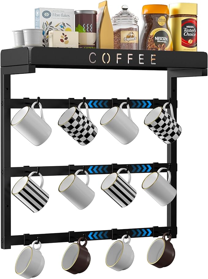 Coffee Mug Holder Wall Mounted by ZDDLOINP