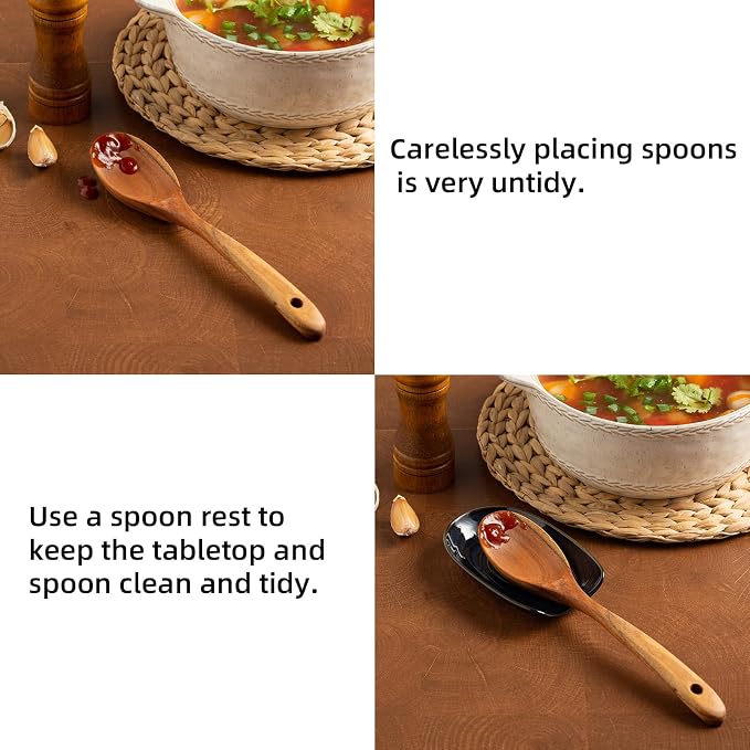 Ceramic Spoon Rest, and coffee stirrers while saving counter and drawer space - Image 4