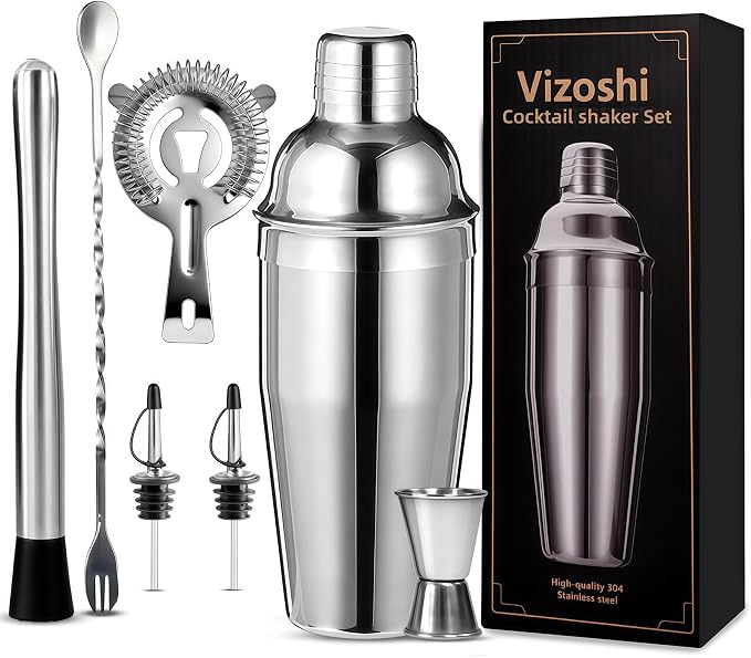 Cocktail Shaker Set Bartender Kit, Professional Bar Set, Martini Shaker by Unknown