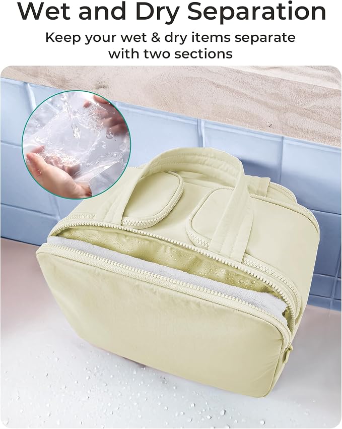 BAGSMART Travel Toiletry Bag, Crush Toiletry Bag - Image 4