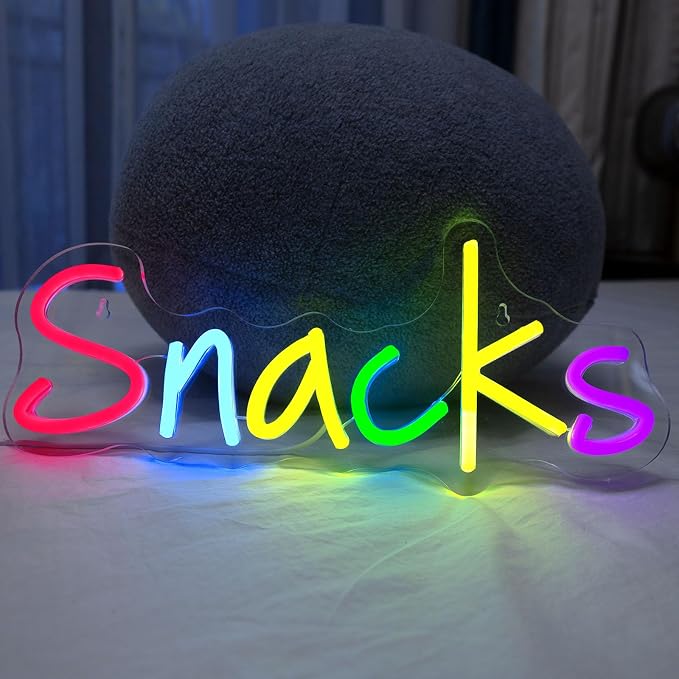 Snacks Neon Sign, Snack Bar Sign - Image 3