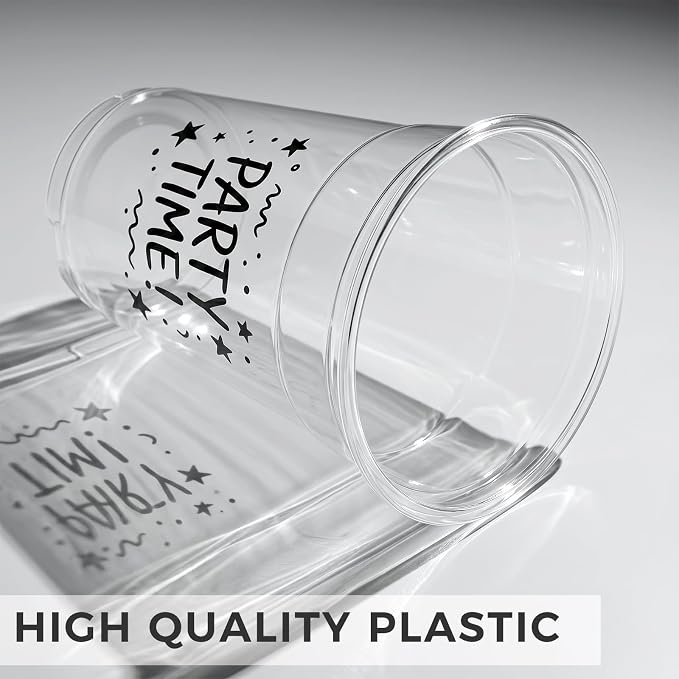 VITEVER Plastic Cups with Lids and Straws, Disposable Cups - Image 3
